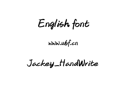 Jackey_HandWrite.ttf下载