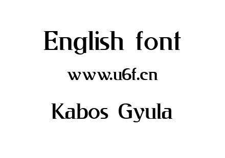 Kabos Gyula.TTF下载