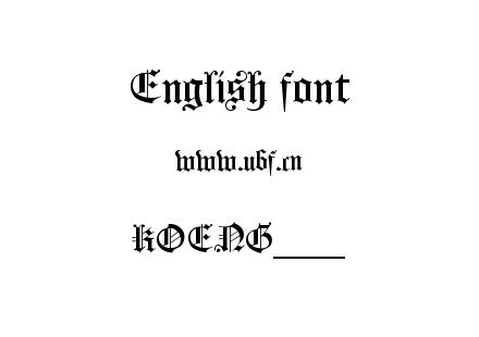 字体-KOENG___.TTF下载