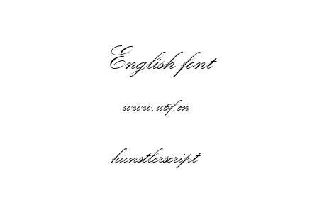 kunstlerscript.ttf