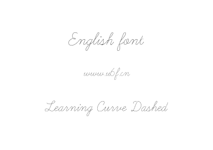 字体-Learning Curve Dashed.ttf下载