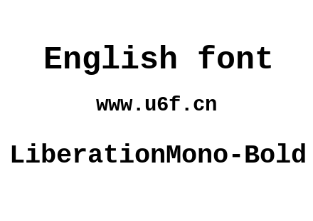 LiberationMono-Bold.ttf下载