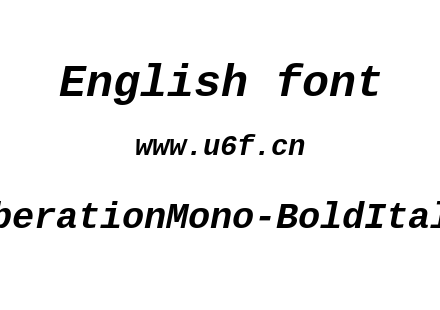 LiberationMono-BoldItalic.ttf下载