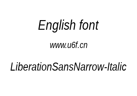 LiberationSansNarrow-Italic.ttf下载