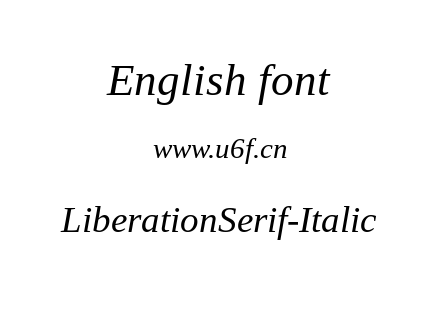 LiberationSerif-Italic.ttf下载