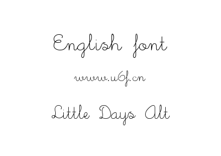 字体-Little Days Alt.ttf下载