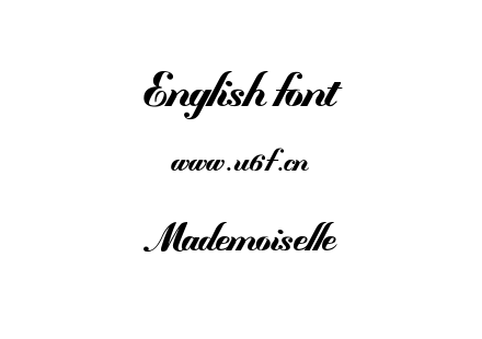 字体-Mademoiselle.ttf下载