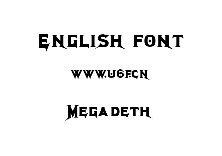 字体-Megadeth.ttf下载