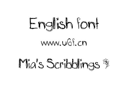 Mia's Scribblings ~.ttf下载