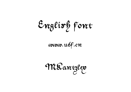 字体-MKantzley.ttf下载