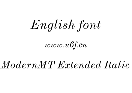 ModernMT Extended Italic.ttf下载