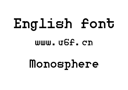 字体-Monosphere.ttf下载