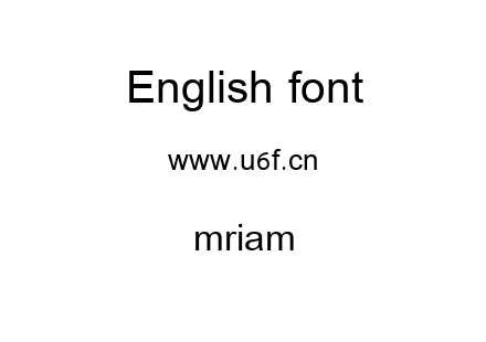 mriam.ttf下载