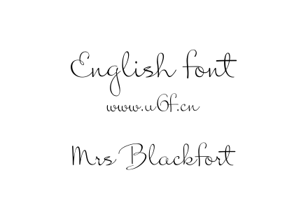 字体-Mrs Blackfort.ttf下载