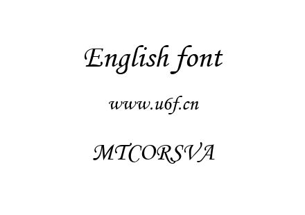 MTCORSVA.TTF下载