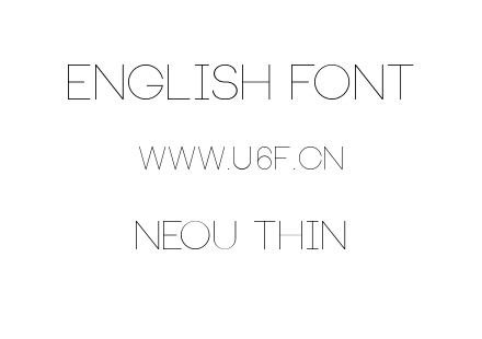 字体-Neou Thin.ttf下载