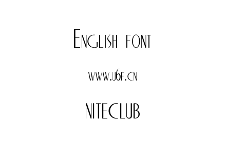 字体-NITECLUB.TTF下载