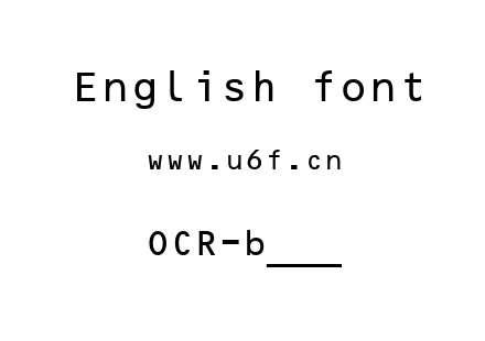 OCR-b___.ttf下载