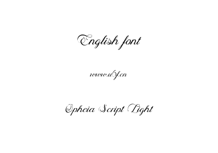 Opheia Script Light.ttf下载