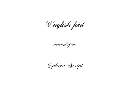 Opheia Script.ttf下载