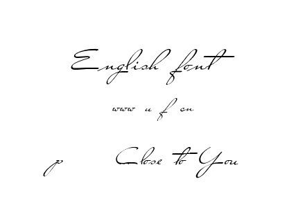 p111-Close+to+You.ttf下载