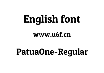 PatuaOne-Regular.ttf下载