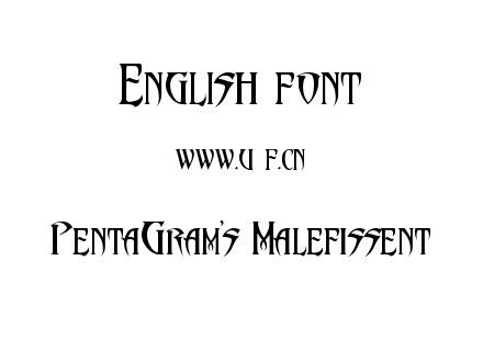 PentaGram's Malefissent.ttf下载