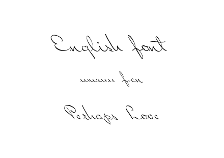 Perhaps Love.ttf下载