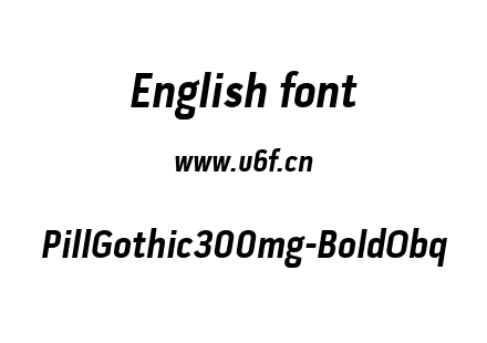 PillGothic300mg-BoldObq.ttf下载