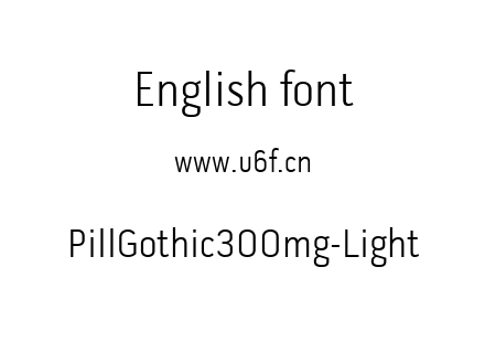 PillGothic300mg-Light.ttf下载