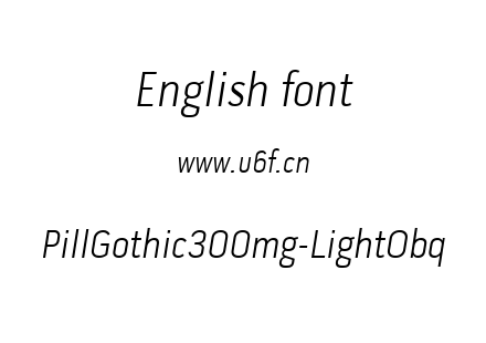 PillGothic300mg-LightObq.ttf下载