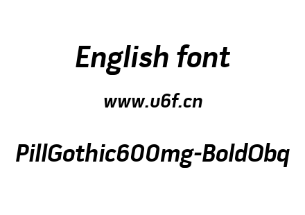PillGothic600mg-BoldObq.ttf下载