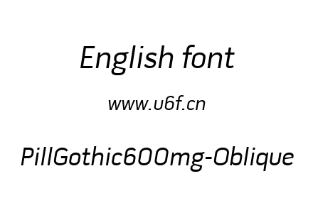 PillGothic600mg-Oblique.ttf下载
