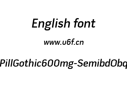 PillGothic600mg-SemibdObq.ttf下载