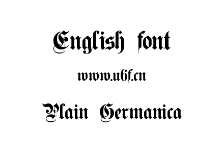 字体-Plain Germanica.ttf下载