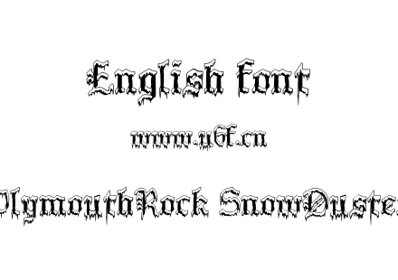 字体-PlymouthRock SnowDusted.ttf下载