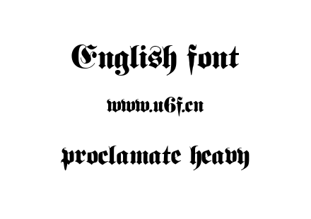 字体-proclamate heavy.ttf下载