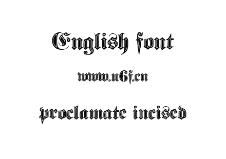 字体-proclamate incised.ttf下载