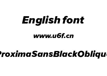 ProximaSansBlackOblique.ttf下载
