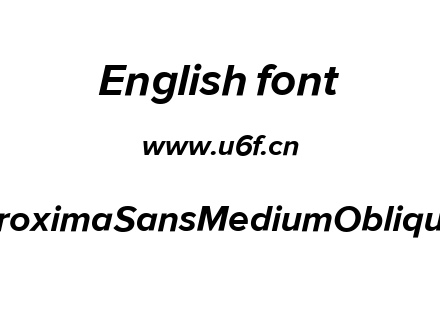 ProximaSansMediumOblique.ttf下载