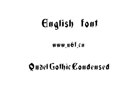 字体-QuaelGothicCondensed.ttf下载