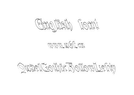 字体-QuaelGothicHollowLefty.ttf下载