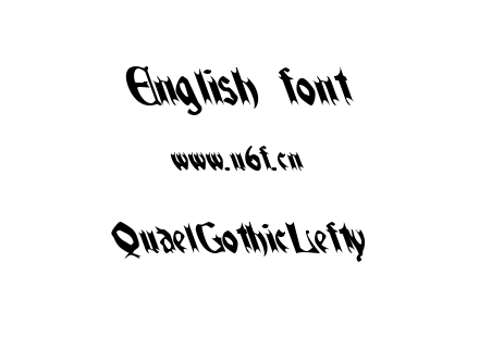 字体-QuaelGothicLefty.ttf下载