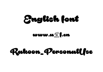 Rakoon_PersonalUse.ttf下载