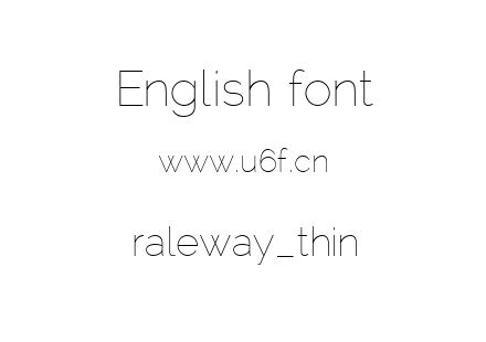 raleway_thin.ttf下载