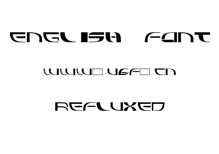 字体-refluxed.TTF下载
