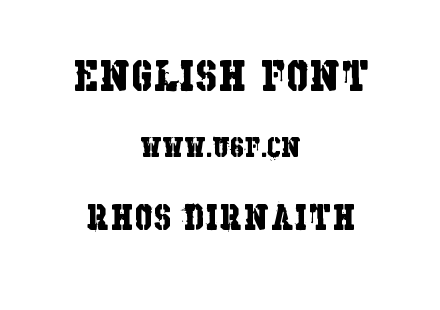 Rhos Dirnaith.ttf下载