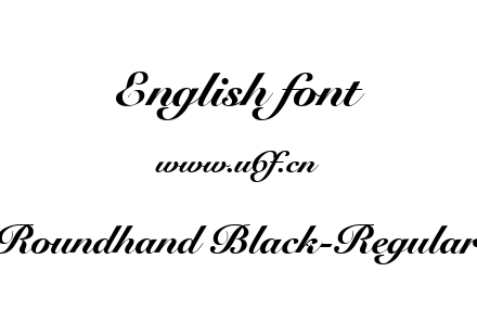 Roundhand Black-Regular.ttf下载