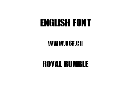 Royal Rumble.ttf下载