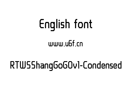 RTWSShangGoG0v1-Condensed.ttf下载